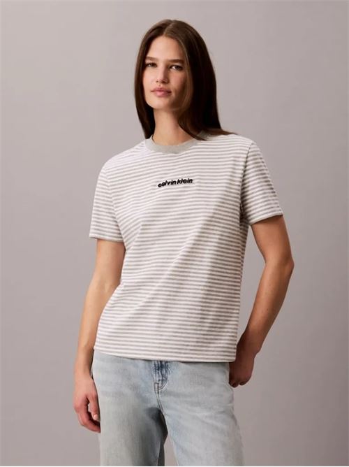 ss classic stripe logo tee CALVIN KLEIN JEANS | LV047G812G21L
